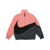 Nike Big Swoosh Laisvas Užtraukiamas Apykaklės Audinio Striukė Pavasariui Vyriškos Striukės Juoda Pilka Rožinė AR3133-668 S