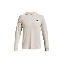 Under Armour vientos spalvos laisvalaikio gobtuvas su vafliniu raštu ilgomis rankovėmis džemperis vyriški viršutiniai drabužiai baltas 1302362-110 XXXL