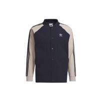 Adidas Originals Dryžuoto Logotipo Spaudinio Mygtukais Sportinis Striukė Vyrams Viršutinis Drabužis Legend-Ink-Blue IC5543 L
