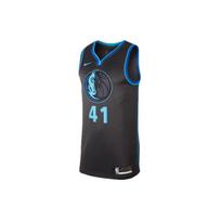 Nike NBA Swingman Miesto Edition marškinėliai 2018-2019 m. sezonas Dirk Nowitzki Dallas Mavericks Nr.. 41 Vyriškas marškinėlis Juodas AJ4604-060 S