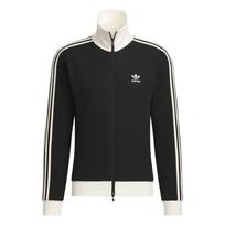 Adidas Originals Vaflinės Juostelės Laisvalaikio Ilgomis Rankovėmis Retro Sportinė Striukė Su Stovu Unisex Striukė Juoda JW0110 XS