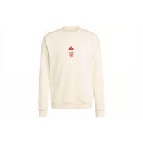 adidas Manchester United Lfstlr Džemperis Kreminis Baltas Vyriškas Streetwear IA8547 XL