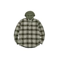 Nike SB Flanelinis Ratinis Spalvų Bloko Striukė su Gobtuvu Vyriška Viršutinė Apranga Alyvuogių Žalia CK5318-222 S