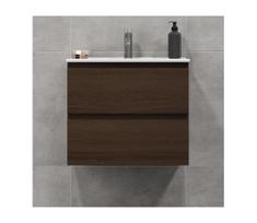 Vonios spintelė su praustuvu KENWOOD 61 cm, riešuto spalva