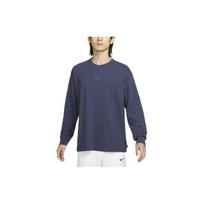 Nike Sportswear Premium Essentials Vienspalvis Laisvalaikio Megztinis Laisvo Kirpimo Apvalia Kaklo Ilgomis Rankovėmis Nuleistais Petukais Marškinėliai Vyriški Viršutiniai Drabužiai DO7391-437 S