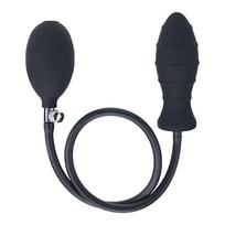 Levelz Ribbed Inflatable Silicone Anal Plug pripučiamas analinis kaištis