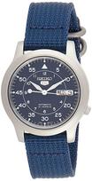 Seiko Importinis Automatinis Laikrodis su Tinklelio Apyranke, Kariško Stiliaus Modelis SNK807K2, Vyriškas, Tamsiai Mėlynas, (Užsienio modelis)