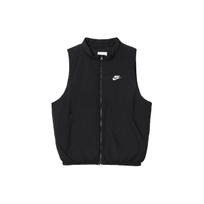 Nike Therma-FIT Club Vienspalvis Spaudintas Raidžių Logotipas Užtrauktukas Medvilninis Liemenė Vyriška Liemenė Juoda DX0677-010 L