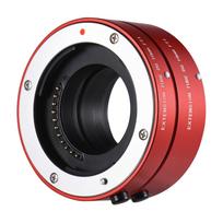 FOTGA makro prailginimo vamzdžio žiedų rinkinys 10 mm + 16 mm automatinio fokusavimo reguliuojamos diafragmos pakeitimas raudona