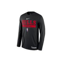 Nike NBA Chicago Bulls Treniruočių Dri-Fit ilgomis rankovėmis marškinėliai Juodi Vyriški Streetwear DR6509-010 L
