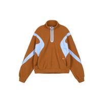 Nike Sportswear Retro pusiau užsegamas spalvotas vilnos sportinis švarkas su stovimos apykaklės moteriškas švarkas Geltonai-rudas CU7069-290 M