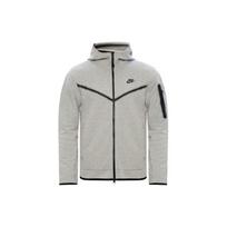 Nike Tech Fleece užtrauktuku užsegamas džemperis su gobtuvu, margas pilkas, vyriškas, CU4489-063 XL