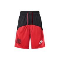 Nike Spalvų Blokų Logotipo Raišteliu Šortai Vyrams Apatiniai Juodi Raudoni DQ5827-011 L black