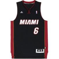 Adidas NBA Marškinėliai LeBron James Swingman Edition Miami Heat Krepšinio Liemenė Vyrams Viršūnės Juodi L76194 L