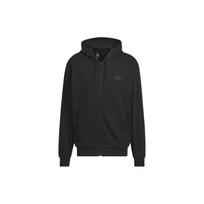 Adidas Heavy French Terry Hooded Jacket With Logo Men Outerwear Black IT3963 M