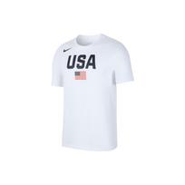 Nike Team USA Krepšinio Treniruočių Marškinėliai Su Sportiniu Spaudiniu Ir Greitai Džiūstančia Technologija Vyriški Viršutiniai Drabužiai Balti AV4352-100 3XL