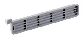 Ventiliacijos grotelės 203x35x12mm baltos
