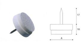 Padukas su veltiniu ir vinute Ø30mm baltas