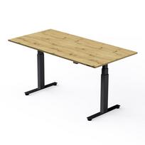 Reguliuojamo aukščio stalas Easy4 juodos kojos / Ąžuolas Artisan R20315 NW stalviršis 1200x800x25mm