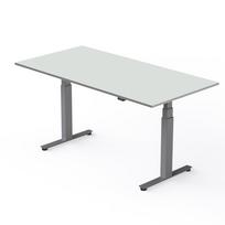 Reguliuojamo aukščio stalas Easy4 pilkos kojos / baltas stalviršis 1200x800x25mm