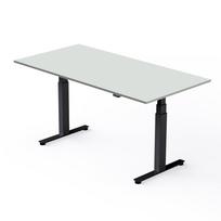 Reguliuojamo aukščio stalas Easy4 juodos kojos / baltas stalviršis 1400x800x25mm
