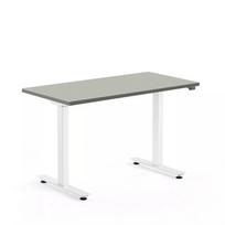 Reguliuojamo aukščio stalas Just2 baltos kojos / pilkas stalviršis 1400x800x25mm