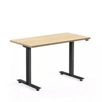 Reguliuojamo aukščio stalas Just2 juodos kojos / Ąžuolas Lindberg R20021 LN stalviršis 1400x800x25mm