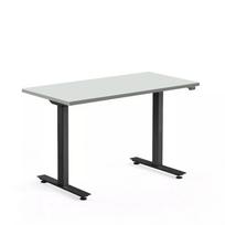 Reguliuojamo aukščio stalas Just2 juodos kojos / baltas stalviršis 1600x800x25mm