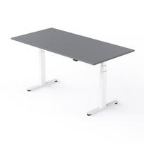 Reguliuojamo aukščio stalas Easy4 baltos kojos / pilkas stalviršis 1400x800x25mm
