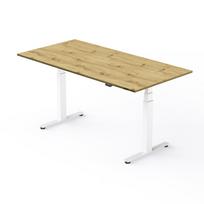 Reguliuojamo aukščio stalas Easy4 baltos kojos / Ąžuolas Artisan R20315 NW stalviršis 1600x800x25mm