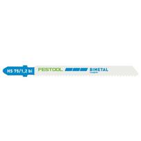 Pjūklelis siaurapjūkliui FESTOOL METAL STEEL/STAINLESS STEEL HS 75/1,2 BI/5 204270 5 vnt
