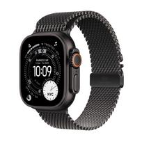 APPLE Apple Watch Ultra 3 (GPS + Cellular) 49 mm, black titanium case with black Milanese loop, medium (MF1Q4KS/A)