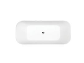 Vonia Besco Assos S-Line Black&White Matt, 160 x 70 cm, su klik-klak chrome