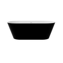 Vonia Besco Deeva Black&White Matt, 150 x 75 cm, su auksiniu dangteliu