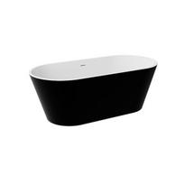 Vonia Besco Deeva Black&White Matt, 170 x 80 cm, su gun metal dangteliu