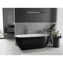 Vonia Mexen Eos, 150 x 75 cm, White/Black + Brushed nickel persipylimas