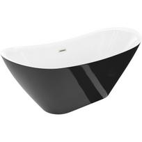 Vonia Mexen Lotos, 140 x 75 cm, White/Black + Brushed nickel persipylimas