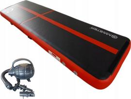 Master AirTrack Pripučiama gimnastikos kilimėlis MASTER 400 x 100 x 20 cm Black-Red | MAS-B866-black-red | 8592833010469