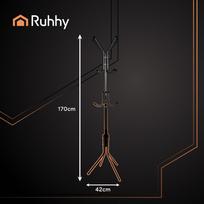 Pastatoma drabužių kabykla 170 cm - juoda Ruhhy 26362