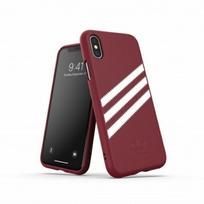 Adidas OR Molded PU Suede dėklas iPhone X / XS - burgundiškas