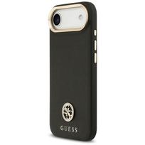 Guess Grained Strass Logo MagSafe dėklas iPhone Air - juodas
