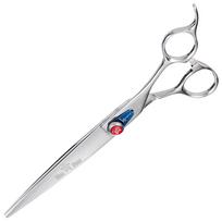 Kenchii Five Star Left Offset Scissor 7 "- aukščiausios kokybės profesionalios tiesios žirklės kairiarankiams.