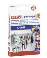 Tesa, Powerstrips, Plokštumų lipdukai, balti, 10 vnt. (VOKIETIJOS PRODUKTAS)