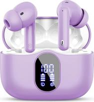 "Bluetooth" ausinės, belaidės "Bluetooth" 5.3 sporto ausinės su 4 mikrofonais, 40 valandų atkūrimo laikas, LED ekranas, ENC triukšmo mažinimas, Hi-Fi stereo ausinės darbui ir studijoms