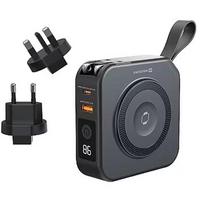 Swissten Power Bank ALL-IN-ONE PRO with exchangeable plugs US / EU / UK 20W 10000mAh 22013978