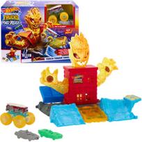 Lentynių arena Mattel Hot Wheels Arena Smashers Tower of Fire HTP39, įvairių spalvų