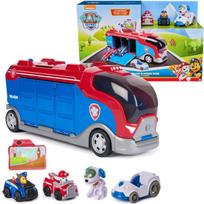 Transporto priemonių rinkinys Paw Patrol (Šunyčiai Patruliai) Pup Squad & Robo Dog su šviesos ir garso efektais, įvairių spalvų