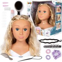 Lėlės galva šukuosenoms su priedais Smoby, 25 cm