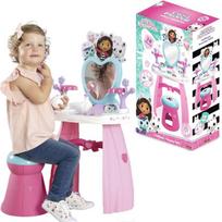 Tualetinis staliukas su kėdute ir priedais Smoby Gabby 's Dollhouse, rožinis