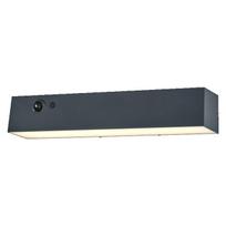 Sieninis LED lauko šviestuvas OSRAM ENDURA SOLAR SHORE įkr. saule IP54 12W 3000K 1000lm su davikliu